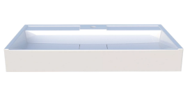 Раковина для ванной Fancy Marble Vitold 800 искусственный камень белый глянцевый 11408101