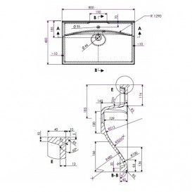 Раковина для ванной Fancy Marble Yonna 80х48 см искусственный камень белый матовый 0608103
