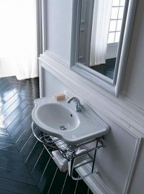 Раковина для ванної Galassia Ethos настінна з отвором під змішувач з переливом білий 8432M