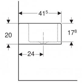 Раковина для ванной Geberit Bambini для детей 90х41,5 см Varicor альпин белый 430200016