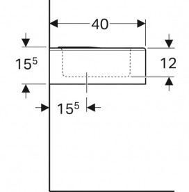 Раковина для ванной Geberit Bambini для детей 60х40 см фарфор белый 326060000