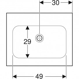 Раковина для ванной Geberit iCon 60x48 см без отверстия под смеситель санфарфор белый 501.843.00.3