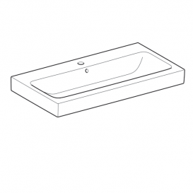 Раковина для ванной Geberit iCon 90 см санфарфор белый 124590000