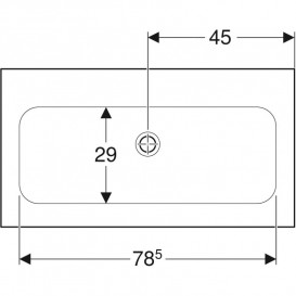 Раковина для ванной Geberit iCon 90x48 см без отверстия под смеситель санфарфор белый 501.845.00.3