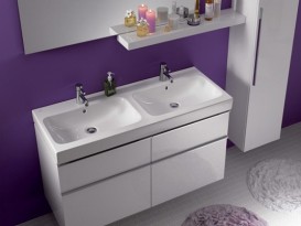 Раковина для ванной Geberit iCon двойная санфарфор белый 124120000