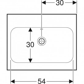 Раковина для ванной Geberit iCon Light 60х48 см без отверстия под смеситель санфарфор белый 501.834.00.3