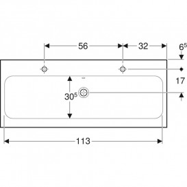 Раковина для ванної Geberit iCon Light 120x48 см два отвори під змішувач білий санфарфор 501.837.00.1