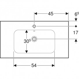 Раковина для ванной Geberit iCon Light 90x48 см без отверстия под смеситель санфарфор белый 501.840.00.3
