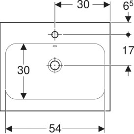 Раковина для ванной Geberit iCon Light 60х48 см сантехнический фарфор белый матовый 501.847.JT.1