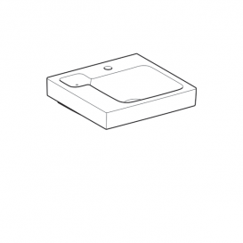 Раковина для ванної Geberit iCon з декоративною чашею зліва санфарфор білий 124150000