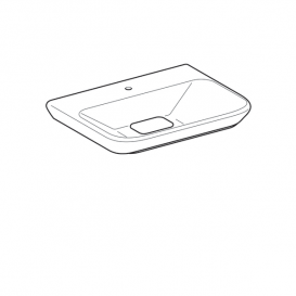 Раковина для ванної Geberit myDay 65 см санфарфор білий/спеціальне керамічне покриття KeraTect 125465600