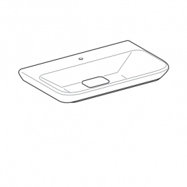 Раковина для ванной Geberit myDay 80 см санфарфор белый/специальное керамическое покрытие KeraTect 125480600