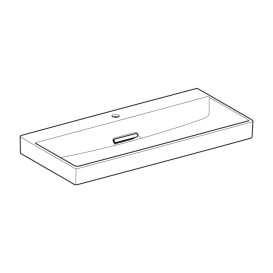 Раковина для ванної Geberit ONE 105х48 сантехнічна порцеляна KeraTect біла 505.046.00.1