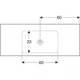 Раковина для ванної Geberit One 120x48 см санкераміка білий 505.011.01.5