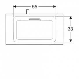 Раковина для ванної Geberit One 75 см білий санфарфор/ KeraTect заслінка глянсовий хром 500.391.01.2
