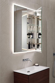 Раковина для ванной Geberit One 90 см санфарфор белый/ KeraTect заслонка полированный хром 500.395.01.2