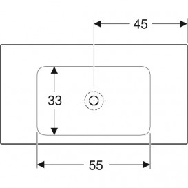 Раковина для ванной Geberit One 90x48 см санкерамика белый 505.011.01.3