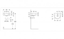Раковина для ванной Geberit Selnova 36x29 см фарфор белый 500.320.01.1