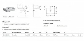 Раковина для ванной Geberit Selnova Compact 65x40 см фарфор белый 501.890.00.1