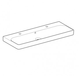 Раковина для ванной Geberit Smyle Square 90x48 см фарфор белый 500.252.01.1