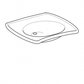 Раковина для ванной Geberit Vitalis 65 см для лиц с ограниченными возможностями санфарфор белый 121565000