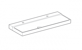 Раковина для ванной Geberit Xeno² 120 см два отверстия для смесителя санфарфор белый/специальное керамическое покрытие KeraTect 500.550.01.1