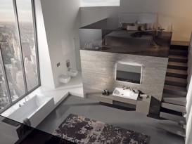 Раковина для ванной Geberit Xeno² полкой справа санфарфор белый/специальное керамическое покрытие KeraTect 500.533.01.1