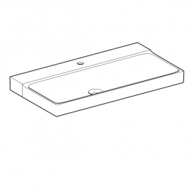 Раковина для ванной Geberit Xeno² 90 см отверстие для смесителя санфарфор белый/специальное керамическое покрытие KeraTect 500.531.01.1