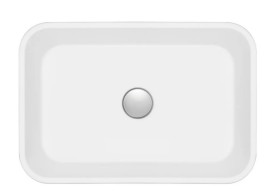 Раковина для ванной Granado Fabero 56х38 см мраморная крошка Gelcoat ISO white gbs1505g