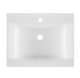 Раковина для ванної Granado Laredo 59,5х47,5 см мармурова крихта Gelcoat ISO white gbs1005g