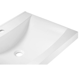 Раковина для ванної Granado Laredo 59,5х47,5 см мармурова крихта Gelcoat ISO white gbs1005g