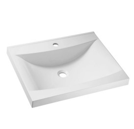 Раковина для ванної Granado Laredo 59,5х47,5 см мармурова крихта Gelcoat ISO white gbs1005g