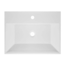 Раковина для ванної Granado Nueno 60х45 см мармурова крихта Gelcoat ISO white gbs0705g