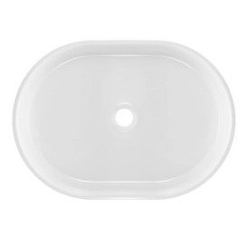 Раковина для ванної Granado Potes 56х40 см мармурова крихта Gelcoat ISO white gbs0905g