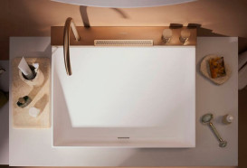 Раковина для ванної Hansgrohe Avalegra AquaUnit 58х47,5 см із змішувачем бронза 22472140