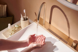 Раковина для ванної Hansgrohe Avalegra AquaUnit 58х47,5 см із змішувачем бронза 22472140