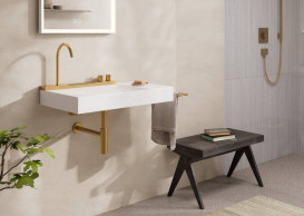 Раковина для ванной Hansgrohe Avalegra AquaUnit 78х47,5 см со смесителем бронза брашированная 22473140