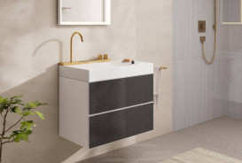 Раковина для ванной Hansgrohe Avalegra AquaUnit 78х47,5 см со смесителем бронза брашированная 22473140