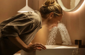 Раковина для ванної Hansgrohe Avalegra AquaUnit 78х47,5 см із змішувачем чорний хром брашований 22473340