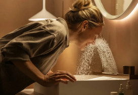 Раковина для ванної Hansgrohe Avalegra AquaUnit 78х47,5 см із змішувачем чорний матовий 22473670