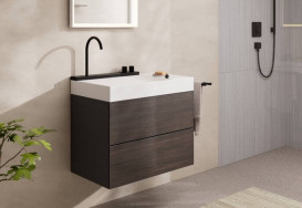 Раковина для ванної Hansgrohe Avalegra AquaUnit 78х47,5 см із змішувачем чорний матовий 22473670