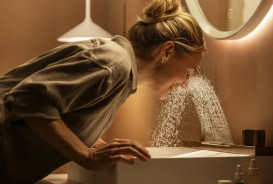 Раковина для ванной Hansgrohe Avalegra AquaUnit 78х47,5 см со смесителем полированное золото 22473990