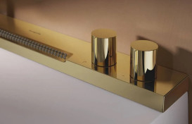 Раковина для ванной Hansgrohe Avalegra AquaUnit 78х47,5 см со смесителем полированное золото 22473990