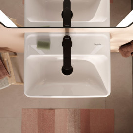 Раковина для ванной Hansgrohe Xanuia Q 45х34 см с отверстием и переливом керамика белый 60130450