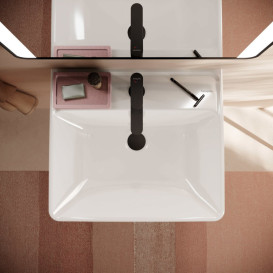 Раковина для ванной Hansgrohe Xanuia Q 55х48 см с отверстием и переливом керамика белый 60132450