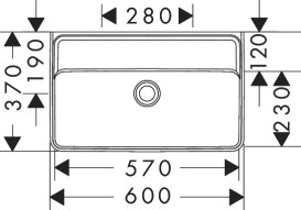 Раковина для ванной Hansgrohe Xanuia Q Compact 60х37 см керамика белый 60216450