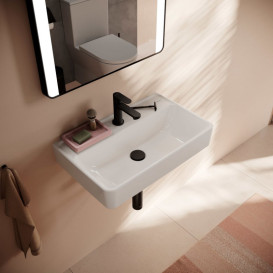 Раковина для ванной Hansgrohe Xanuia Q Compact 60х37 см с отверстием керамика белый 60215450