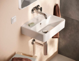 Раковина для ванной Hansgrohe Xanuia Q 45х34 см без отверстия с переливом керамика белый 60229450