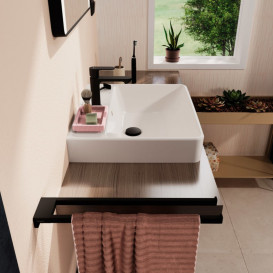 Раковина для ванной Hansgrohe Xanuia Q 55х48 см с отверстием с переливом керамика белый 60238450