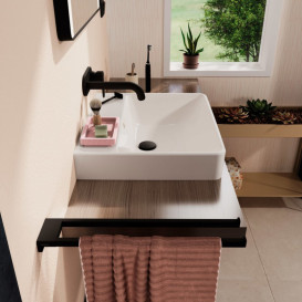 Раковина для ванной Hansgrohe Xanuia Q 55х48 см без отверстия с переливом керамика белый 60239450